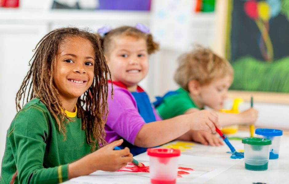 Painting can help a child's development